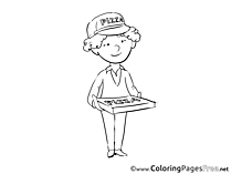 Deliveryman printable Coloring Sheets download