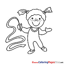 Gymnast printable Coloring Pages for free