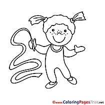 Gymnast printable Coloring Pages for free