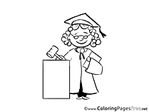 Judge for Children free Coloring Pages