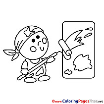 Kids download Coloring Pages Painter