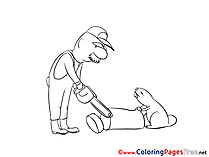 Lumberjack printable Coloring Pages for free