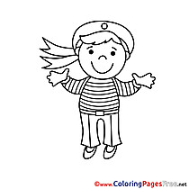 Sailor for Children free Coloring Pages