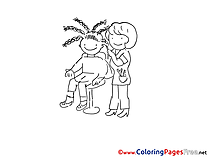 Stylist Children Coloring Pages free