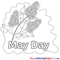 Lily Workers Day free Coloring Pages