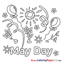 Sun Coloring Pages Workers Day