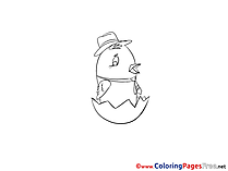 Chicken Coloring Sheets download free