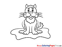 Lion free Coloring Page for Kids