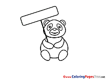 Panda printable Coloring Sheets download