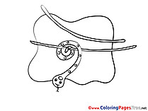 Snake free Coloring Pages for Children