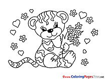 Tiger Colouring Sheet download free